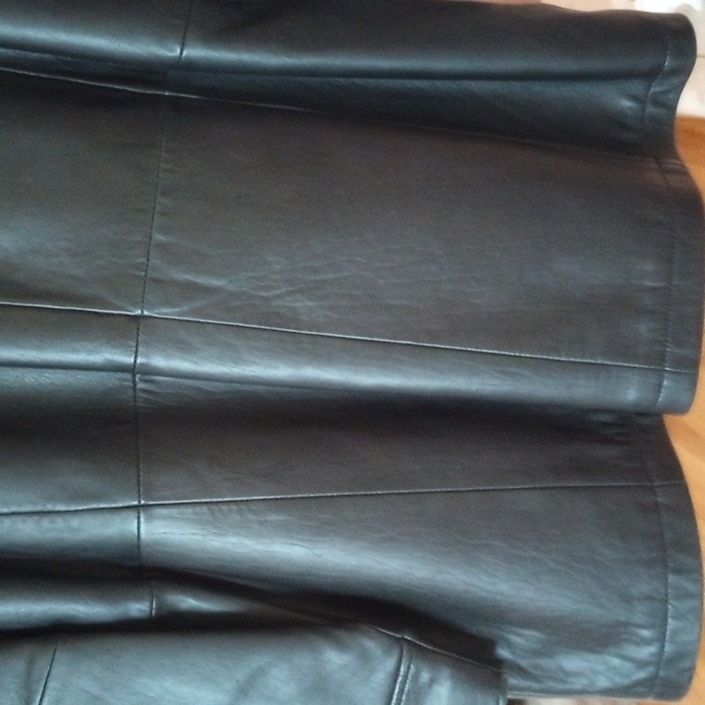 Valerie Stevens New Zealand Lambskin Leather Belted Longer Jacket (S or M) - Picture 11 of 15
